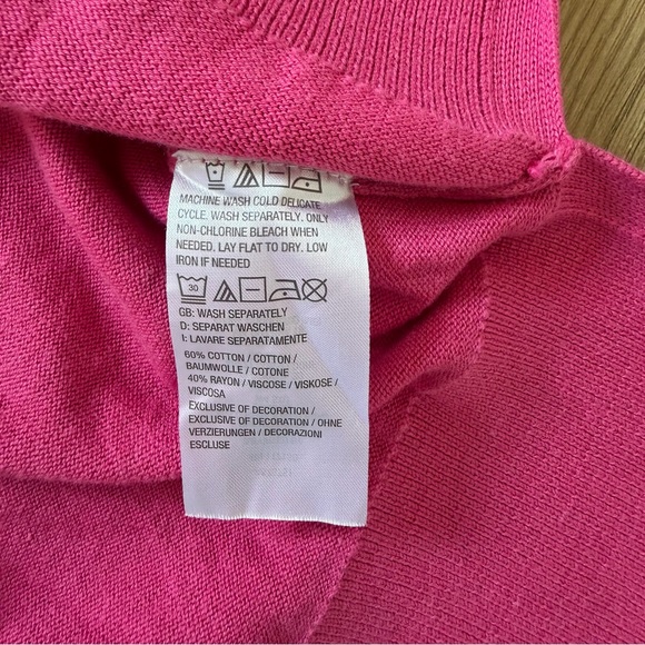 Belle by Kim Gravel Amour Pink Sweater Size 8 Valentine Love Knit - Picture 10 of 10